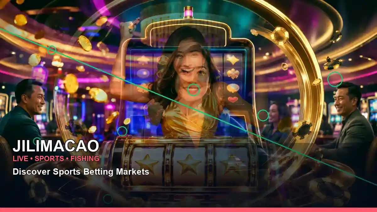 JILIMACAO first casino deposit and wallet options featuring an adult Filipina casino host with a centered composition